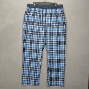 Nautica Pajama Pants Mens XL Multi Plaid High Rise Drawstring Casual Sleepwear